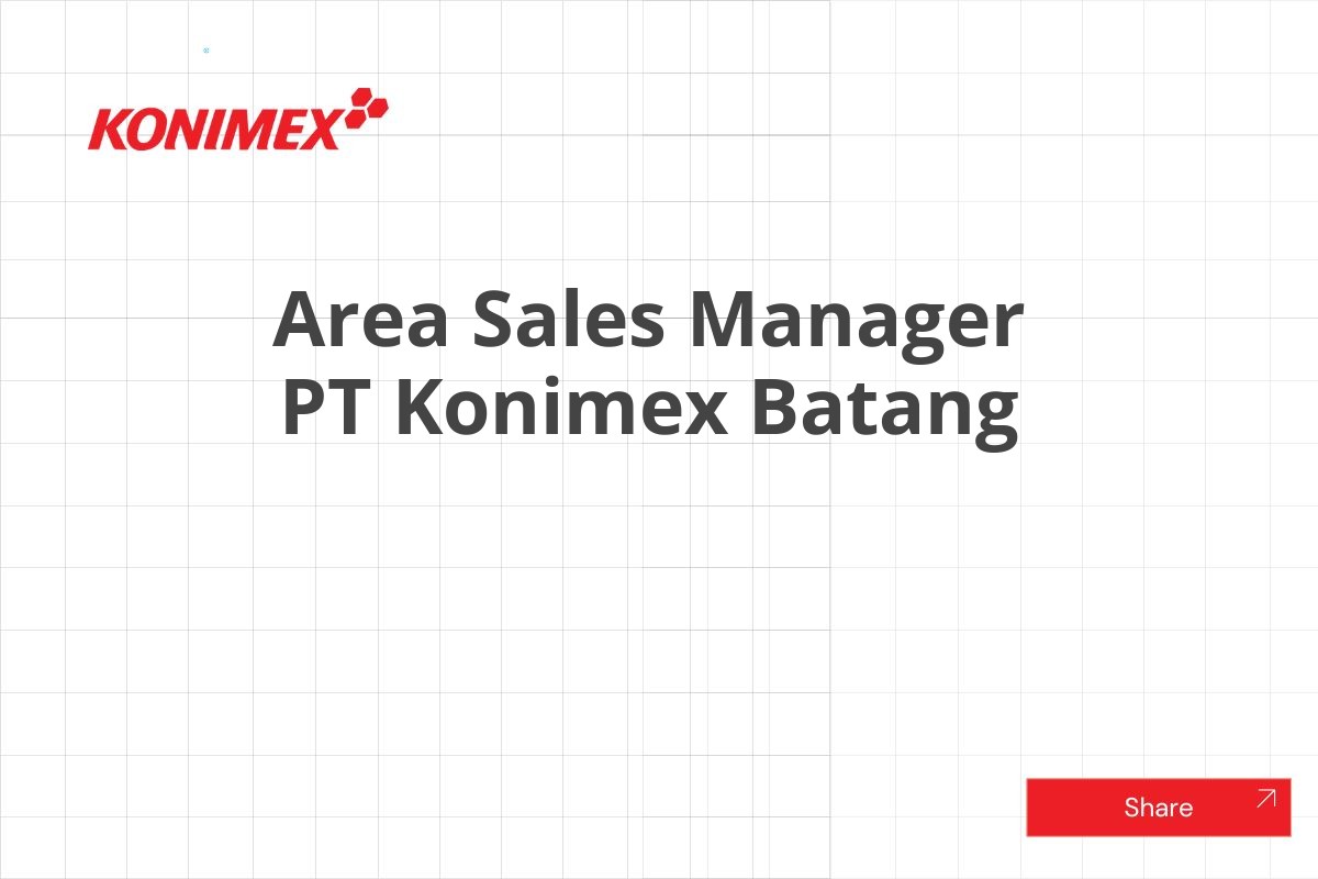 Area Sales Manager PT Konimex Batang