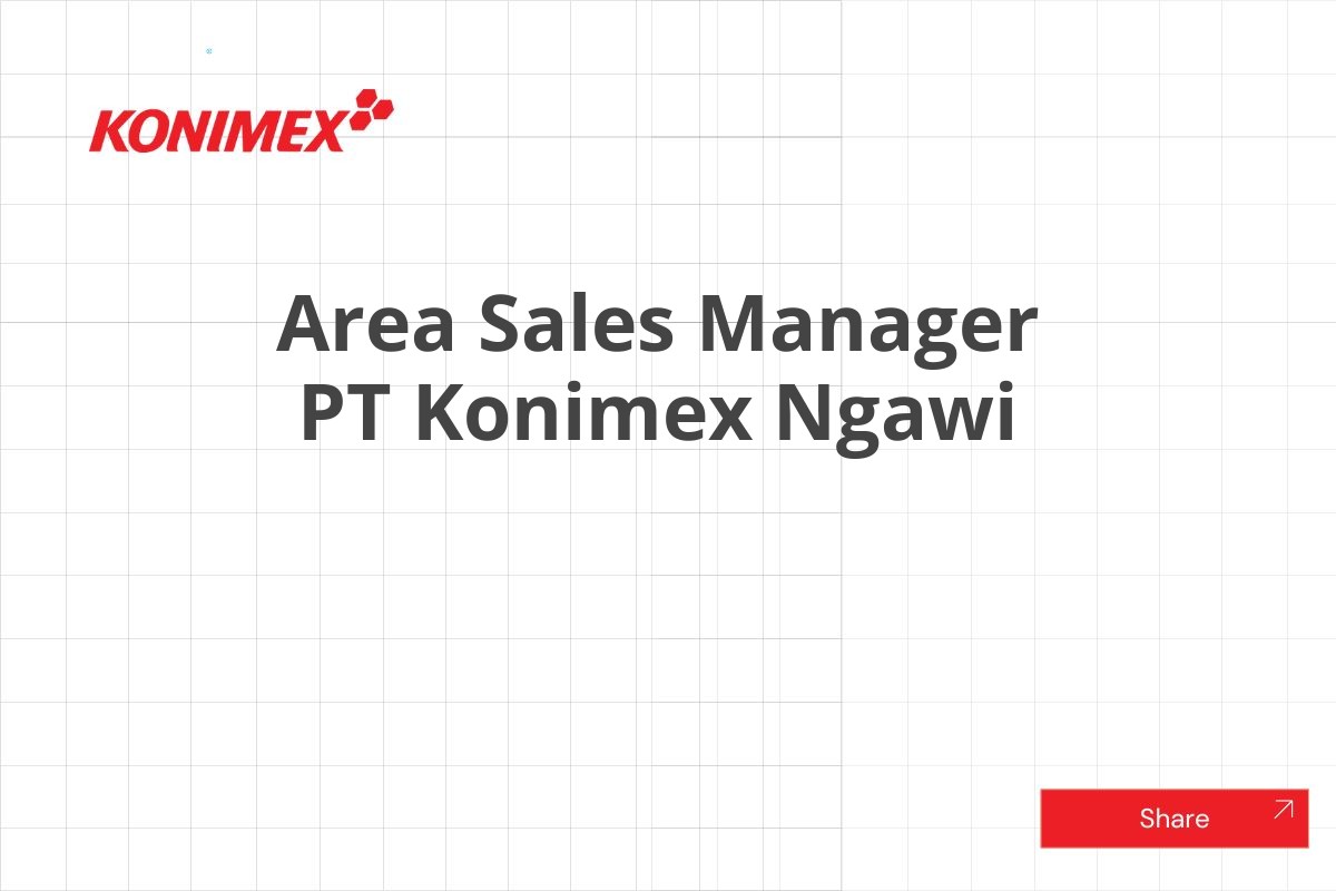 Area Sales Manager PT Konimex Ngawi