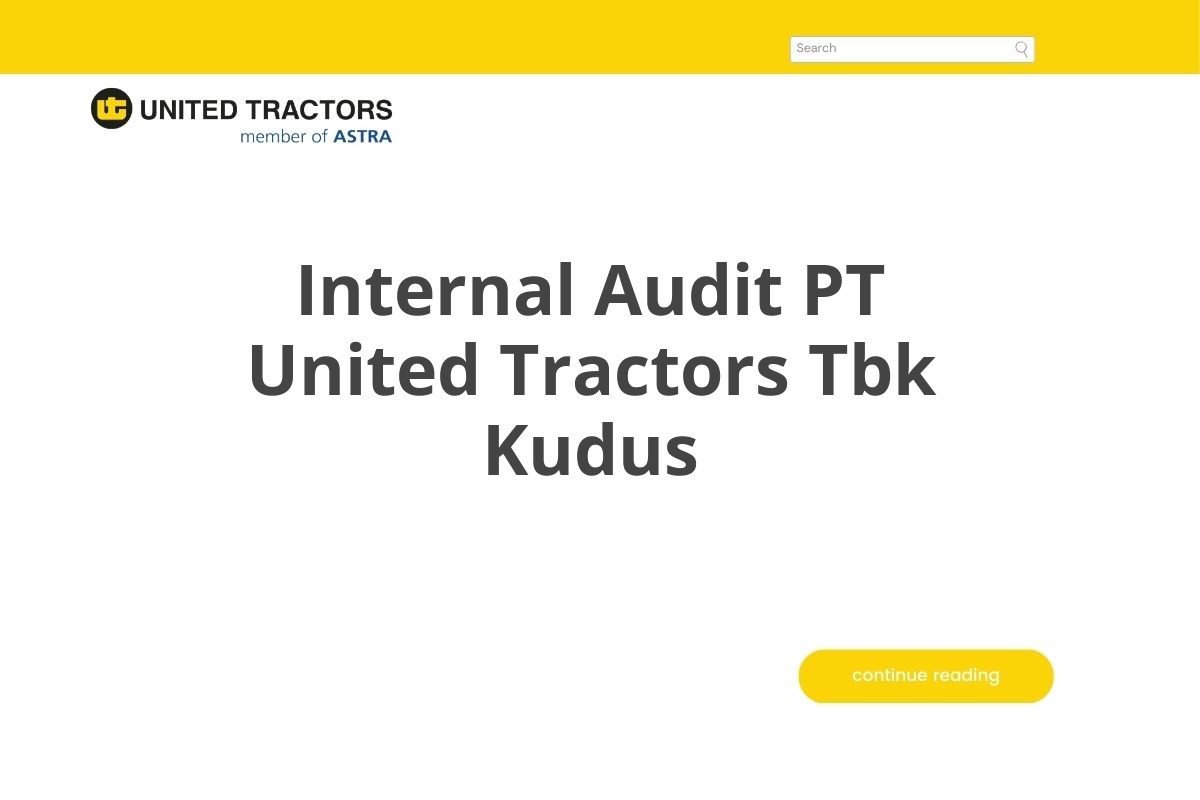 Internal Audit PT United Tractors Tbk Kudus