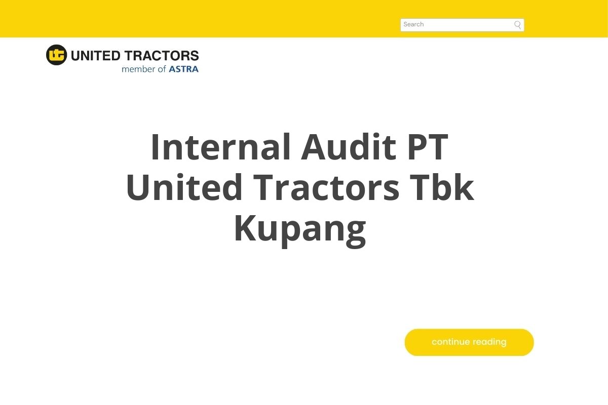 Internal Audit PT United Tractors Tbk Kupang