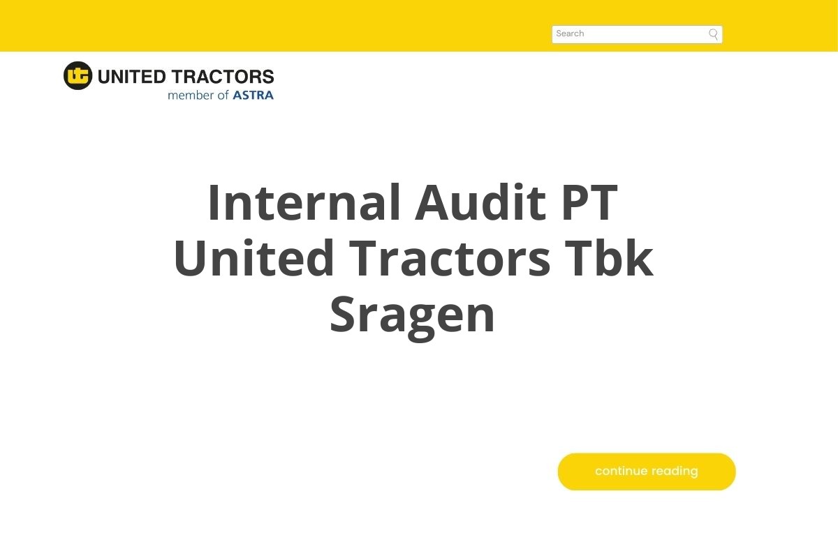 Internal Audit PT United Tractors Tbk Sragen