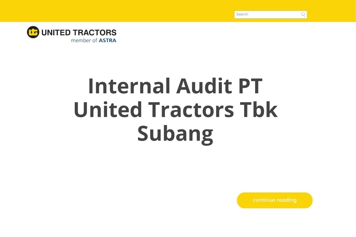 Internal Audit PT United Tractors Tbk Subang