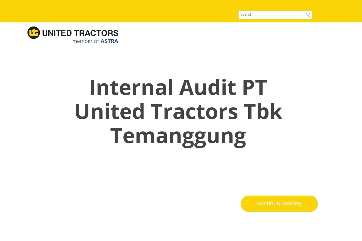 Internal Audit PT United Tractors Tbk Temanggung