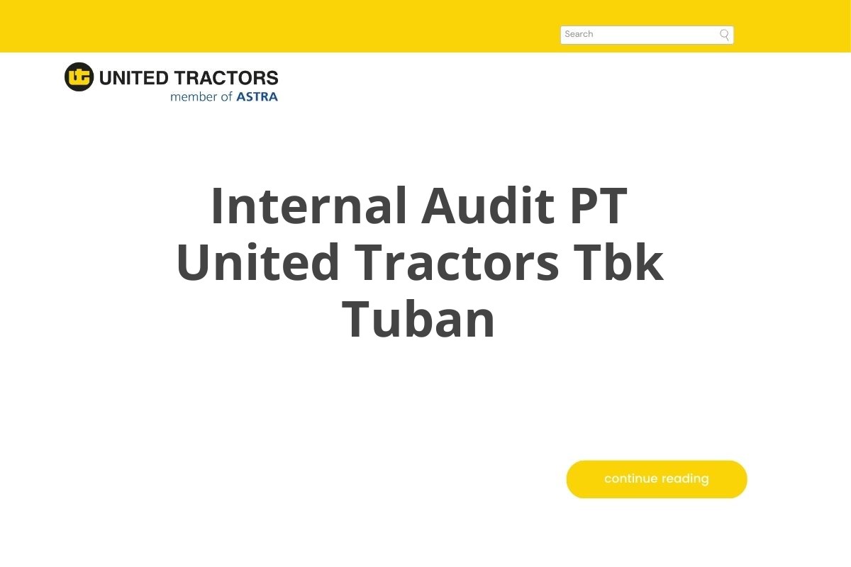 Internal Audit PT United Tractors Tbk Tuban