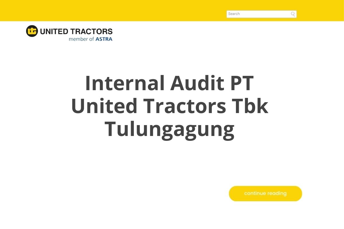 Internal Audit PT United Tractors Tbk Tulungagung