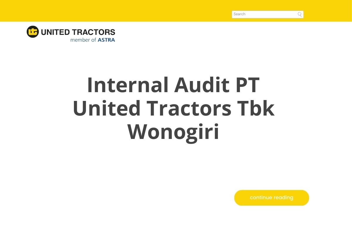 Internal Audit PT United Tractors Tbk Wonogiri