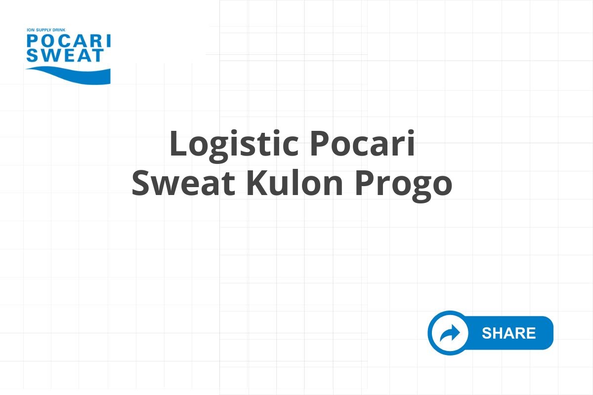 Logistic Pocari Sweat Kulon Progo