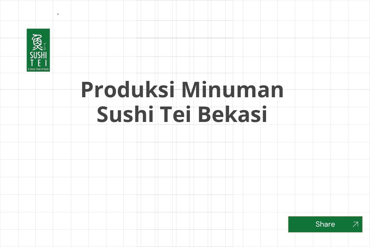 Produksi Minuman Sushi Tei Bekasi