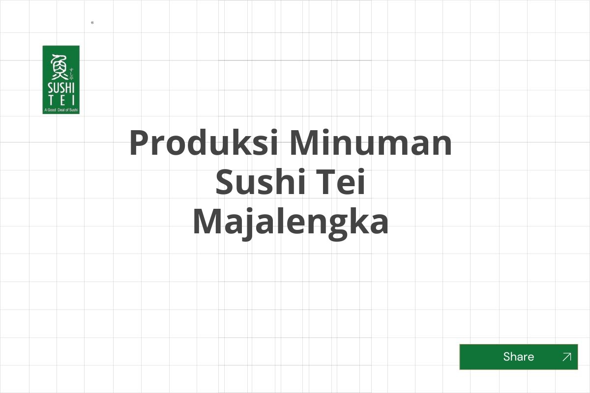 Produksi Minuman Sushi Tei Majalengka