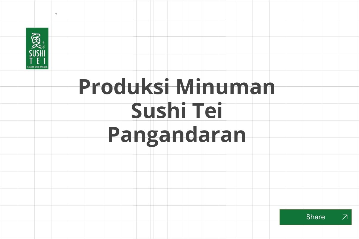 Produksi Minuman Sushi Tei Pangandaran
