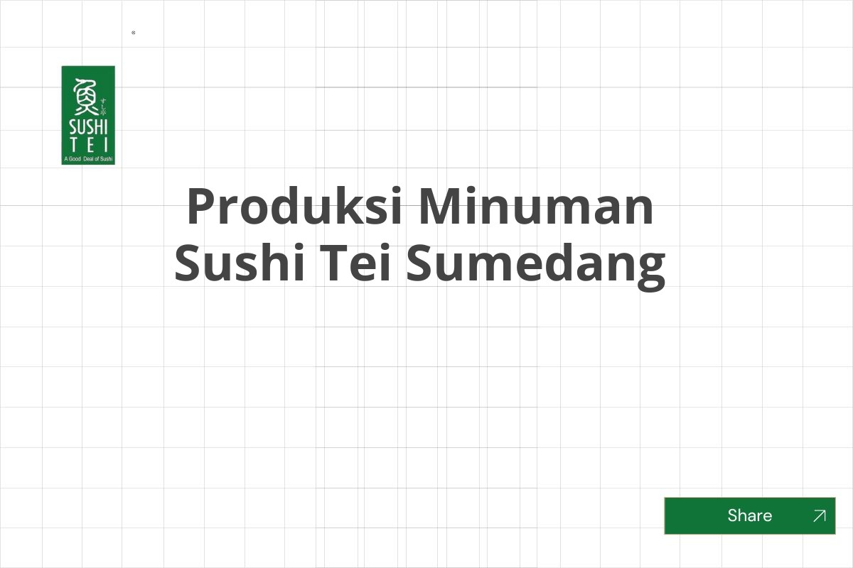 Produksi Minuman Sushi Tei Sumedang