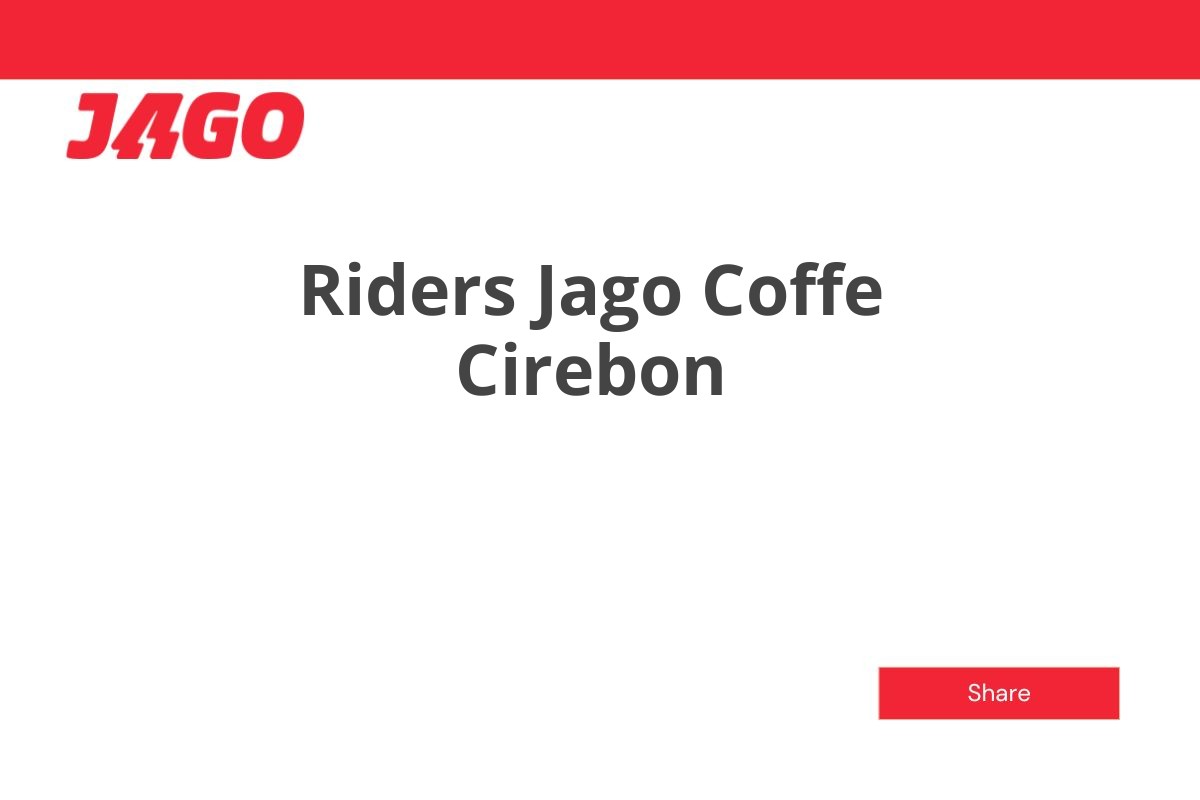 Riders Jago Coffe Cirebon
