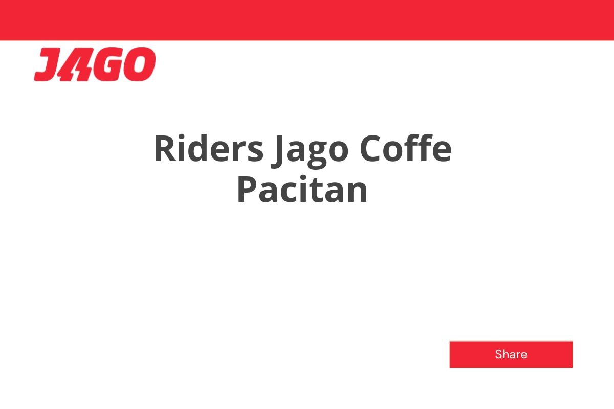 Riders Jago Coffe Pacitan