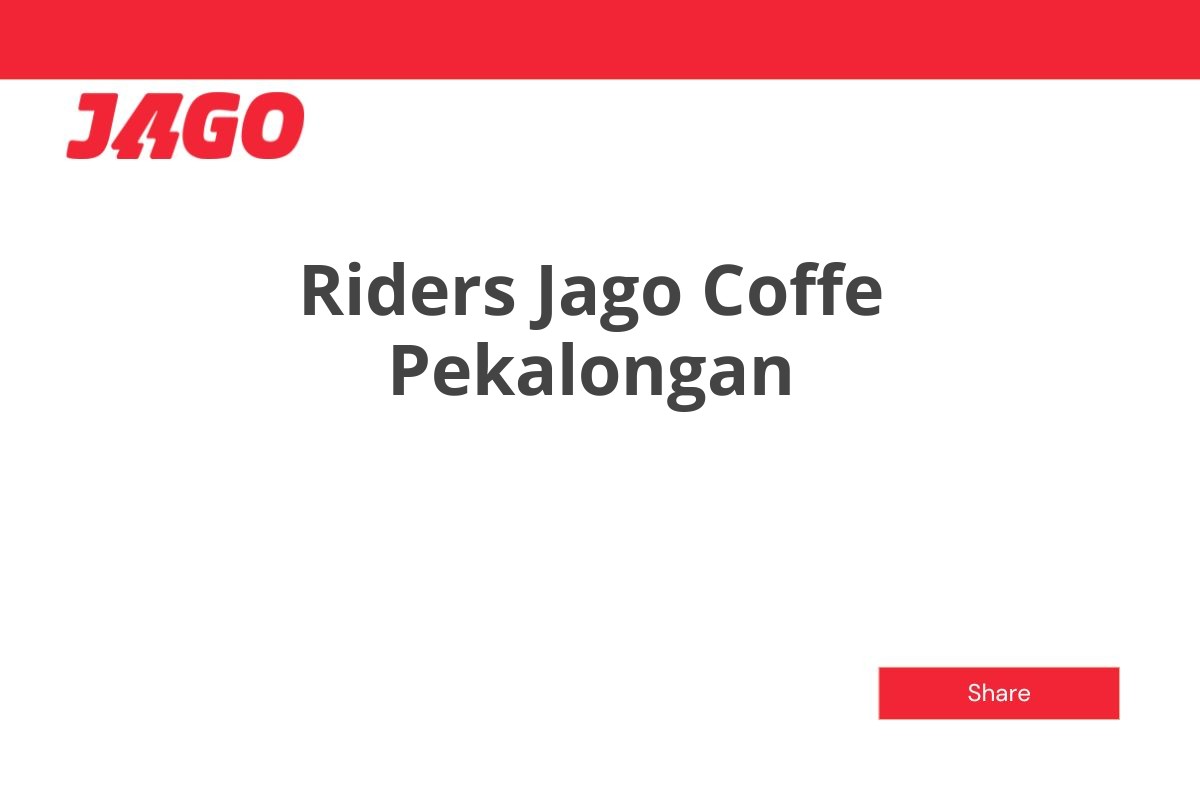 Riders Jago Coffe Pekalongan