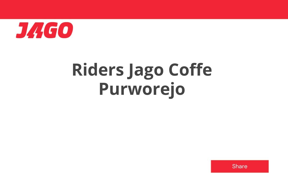 Riders Jago Coffe Purworejo