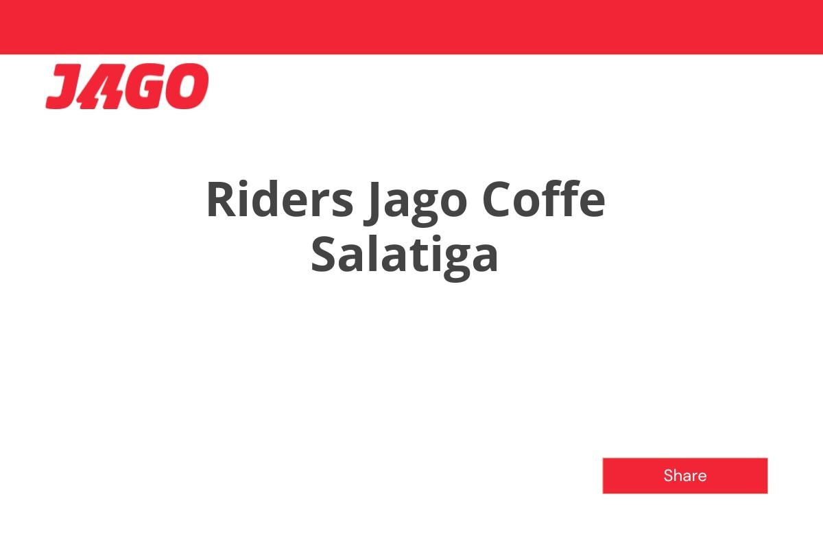 Riders Jago Coffe Salatiga