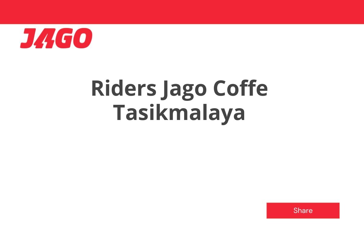 Riders Jago Coffe Tasikmalaya