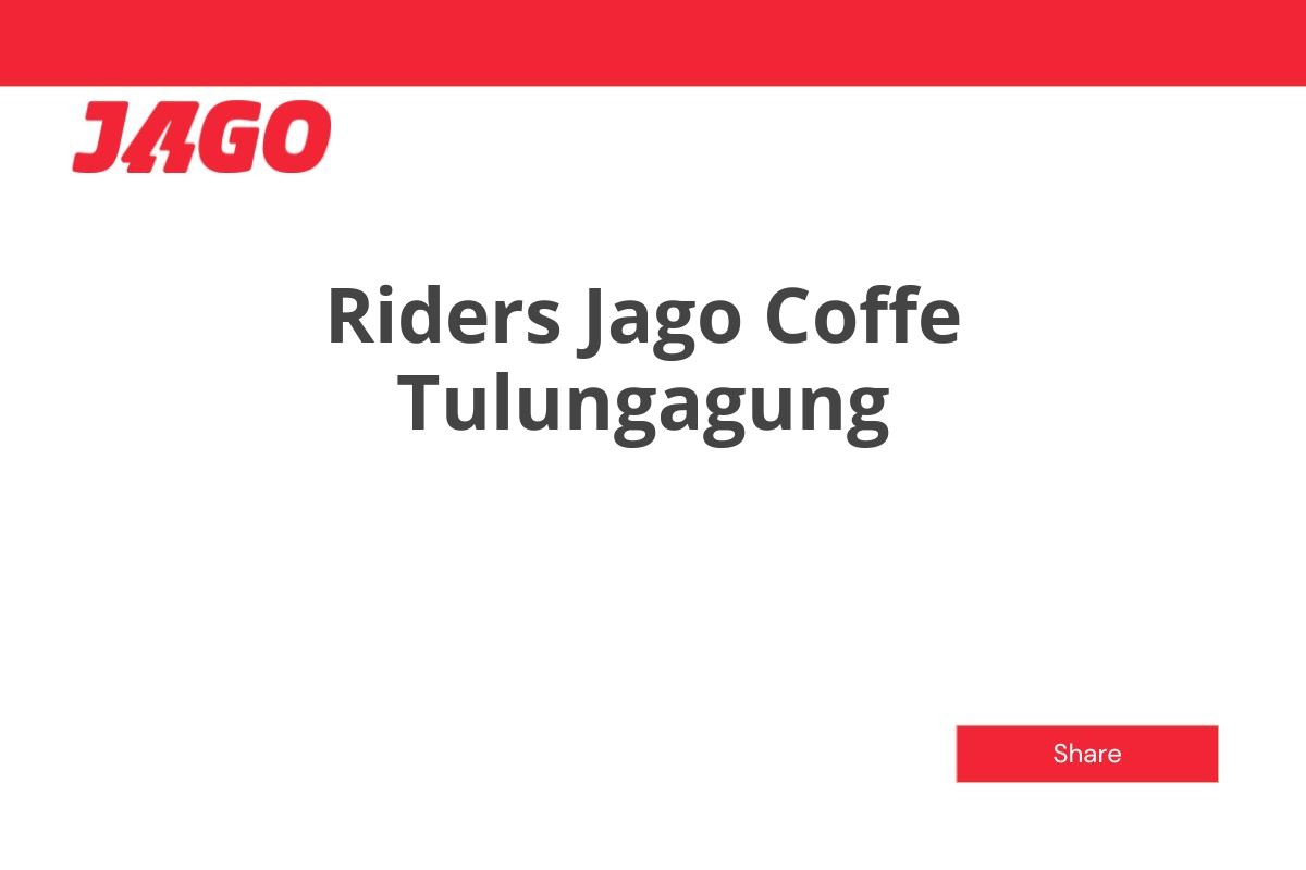 Riders Jago Coffe Tulungagung