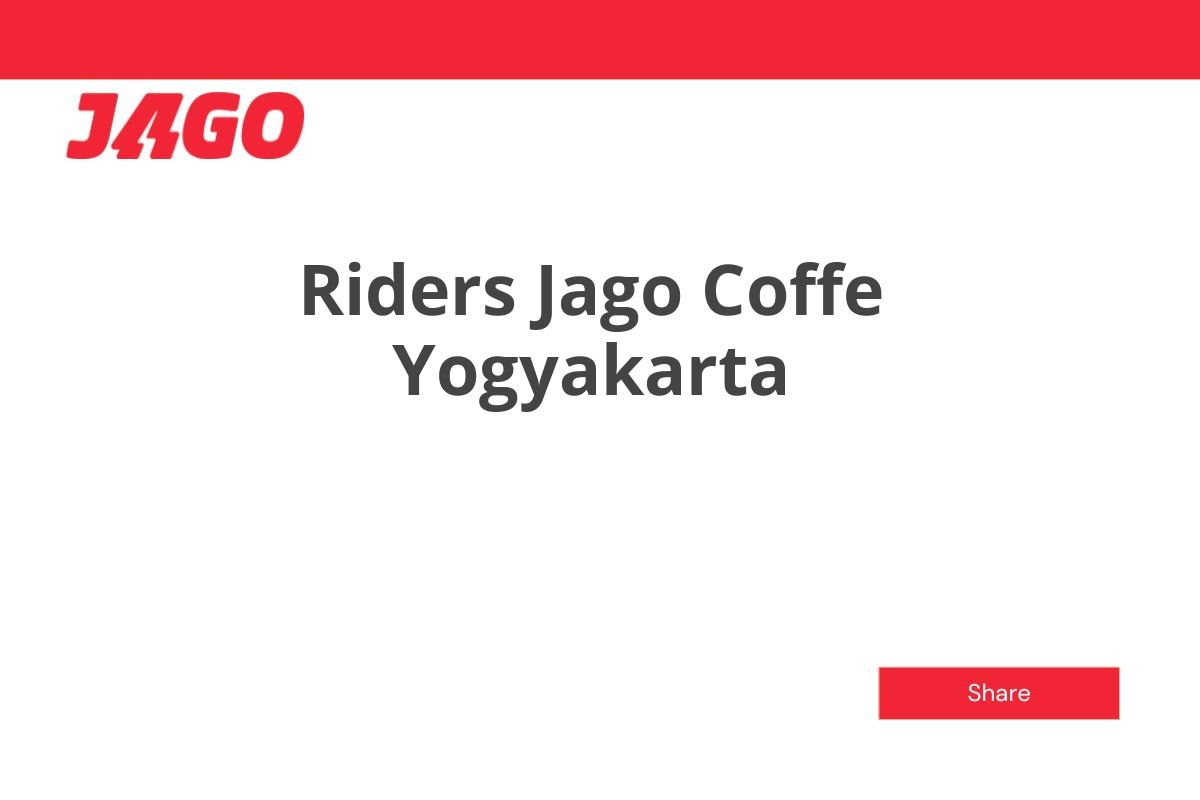 Riders Jago Coffe Yogyakarta